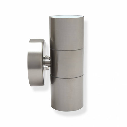 LED Außen-Wandleuchte Edelstahl IP44 Wand-Spot Strahler GU10 Garten-Leuchte Up