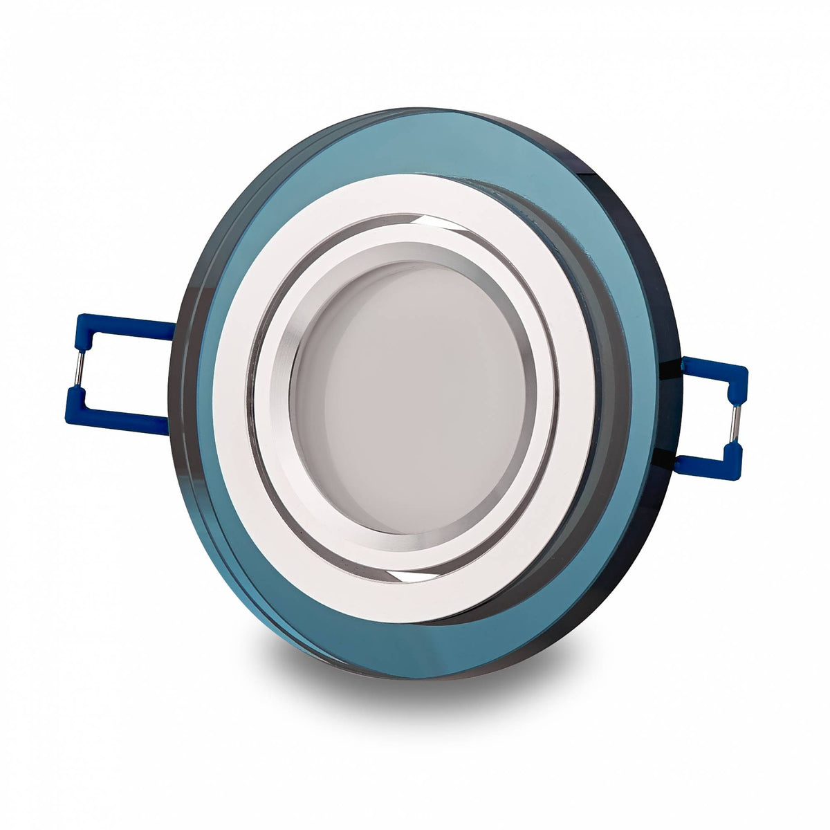 LED Einbaustrahler Glas 1-9W Deckenleuchte Leuchte 75-80mm flach Spot GU10 230V