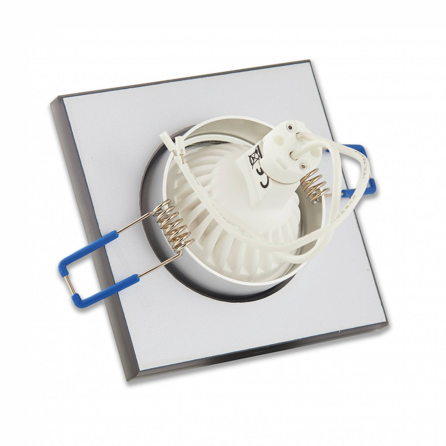 LED Einbaustrahler 1-9W GU10 flach eckig Einbauspot 75mm Deckenspot Strahler