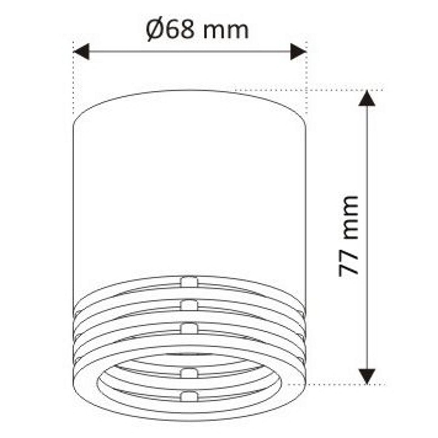 LED Aufbaustrahler 230 Volt Aufbauleuchte 1-9 Watt rund Spot GU10 Einbaustrahler