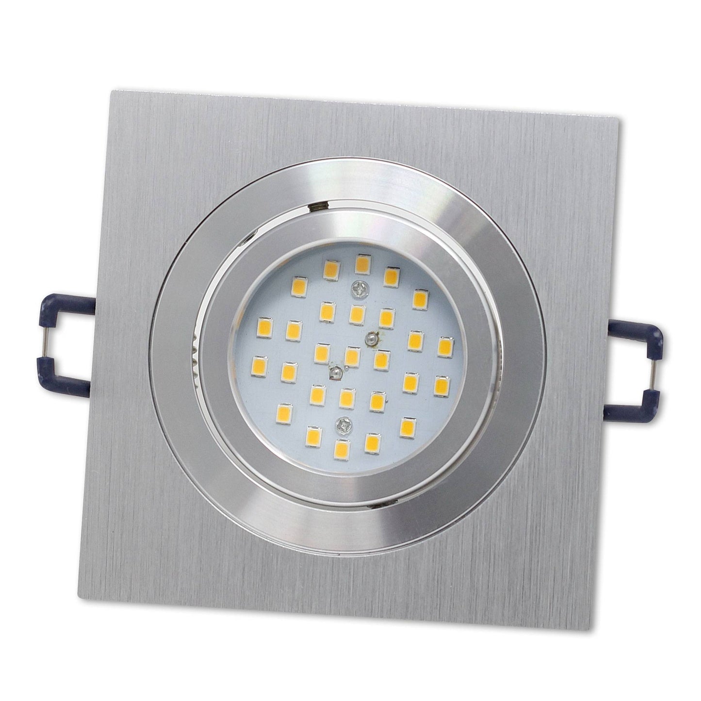 Einbaurahmen GU10 MR16 eckig Rahmen Einbaustrahler Ø75-85mm Bohrloch Spot LED