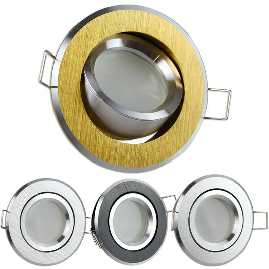 LED Einbaustrahler schwenkbar 30mm Tiefe 3W 5W 6,5W Aluminium 230 Volt