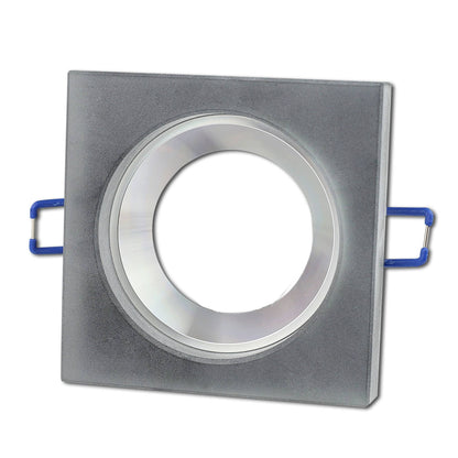 LED Einbaustrahler Glas matt flach 3W 5W 6,5W Einbauspot 70mm Leuchte