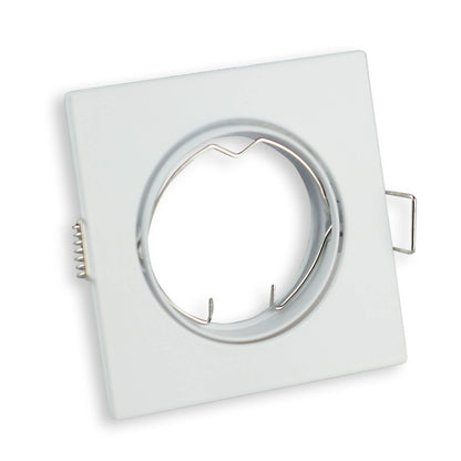 Einbaurahmen schwenkbar eckig Rahmen Einbauleuchte 75mm Spot GU10 MR16 LED
