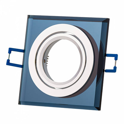 LED Einbaustrahler Glas 3-6,5W dimmbar Deckenleuchte Einbauleuchte 75-80mm flach