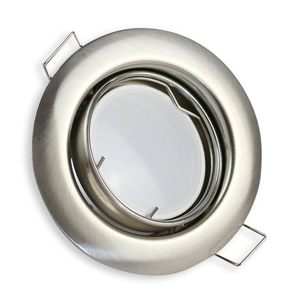 Einbaurahmen rund GU10 schwenkbar Rahmen 75mm Einbaustrahler Spot LED Halogen