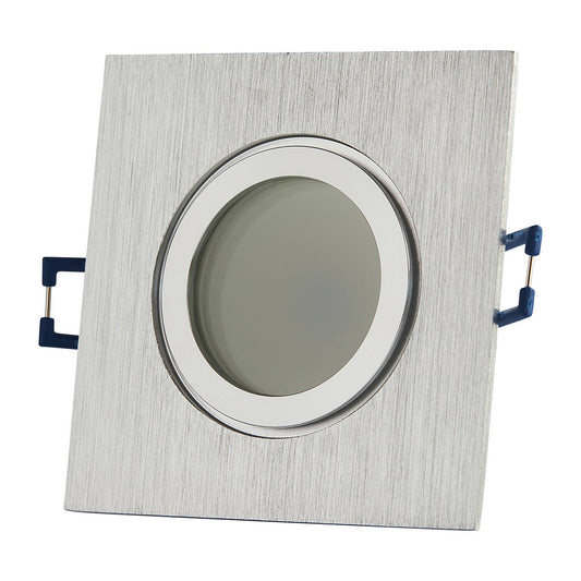 LED Einbaustrahler IP44 3-6,5W eckig Spot Bad Außen 60-70mm