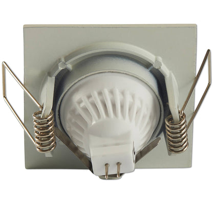 LED Einbaustrahler flach weiß eckig MR11 Einbau-Leuchte Deckenlampe 12V 55mm