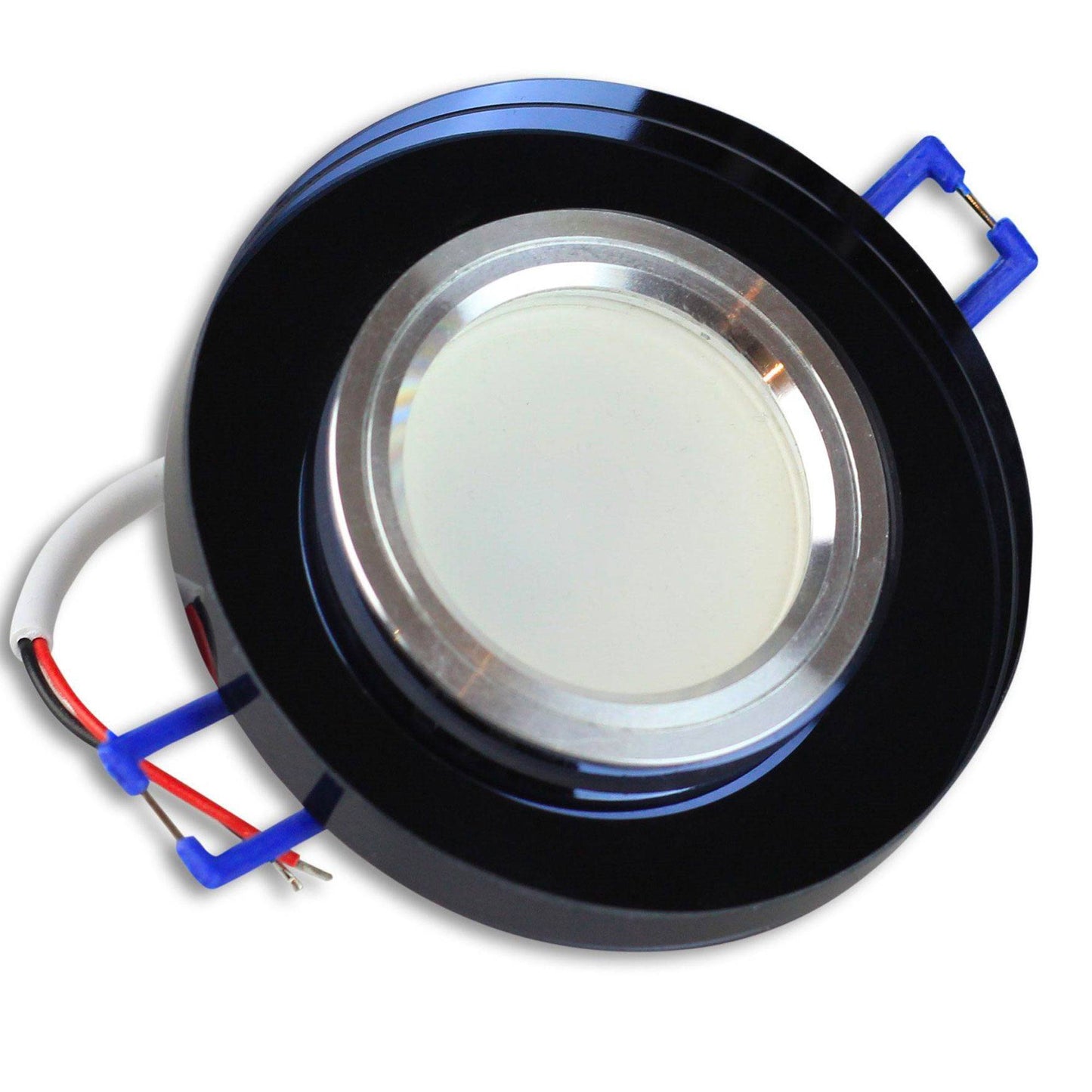 LED Einbaustrahler MR16 12 Volt 5-7W rund eckig Einbauspot Glas 75mm Bohrloch