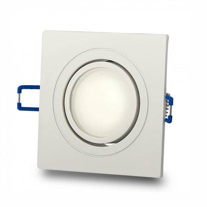 LED Einbaustrahler MR16 12 Volt 5-7W weiß eckig Spot 75mm Bohrloch Einbauleuchte