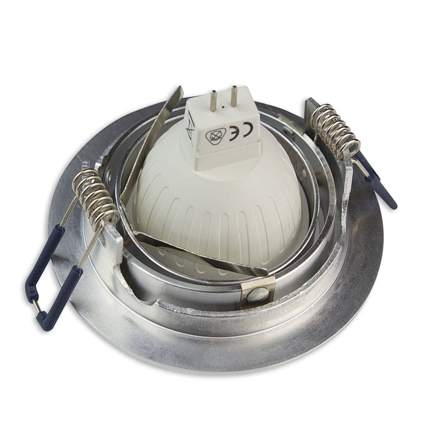 Einbaurahmen GU10 MR16 rund Gehäuse Einbauleuchte Ø75-85mm Bohrloch Spot LED