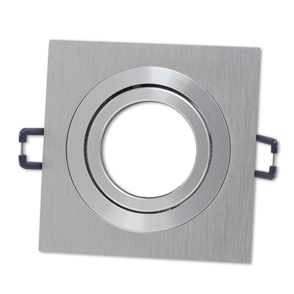 LED Einbaustrahler eckig schwenkbar 230V GU10 1-9W Spot Leuchte 75-85mm