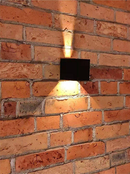LED Wandleuchte 6W Innen und Außen IP54 Würfel Abstrahlwinkel individuell einstellbar