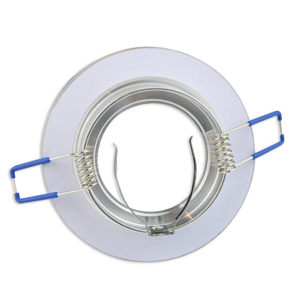 LED Einbaustrahler Glas matt flach 3W 5W 6,5W Einbauspot 70mm Leuchte