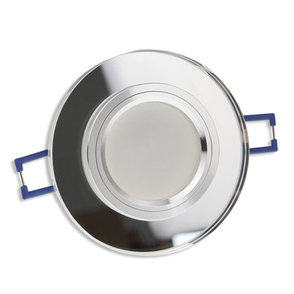 Einbaurahmen GU10 Glas rund eckig 60-70mm Gehäuse Einbaustrahler Spot LED