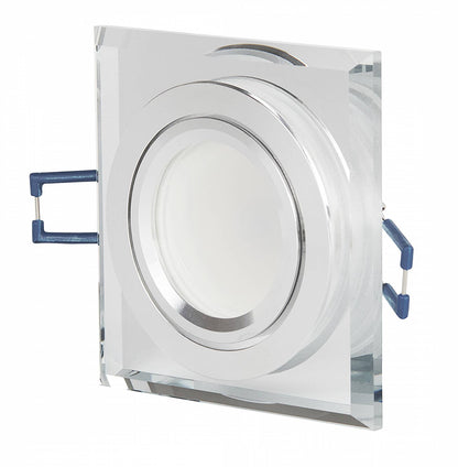 LED Einbaustrahler Glas 1-9W Deckenleuchte Leuchte 75-80mm flach Spot GU10 230V