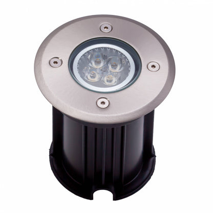 LED Bodeneinbaustrahler 1-9W Bodenspot GU10 rund IP65 Bodenstrahler Edelstahl