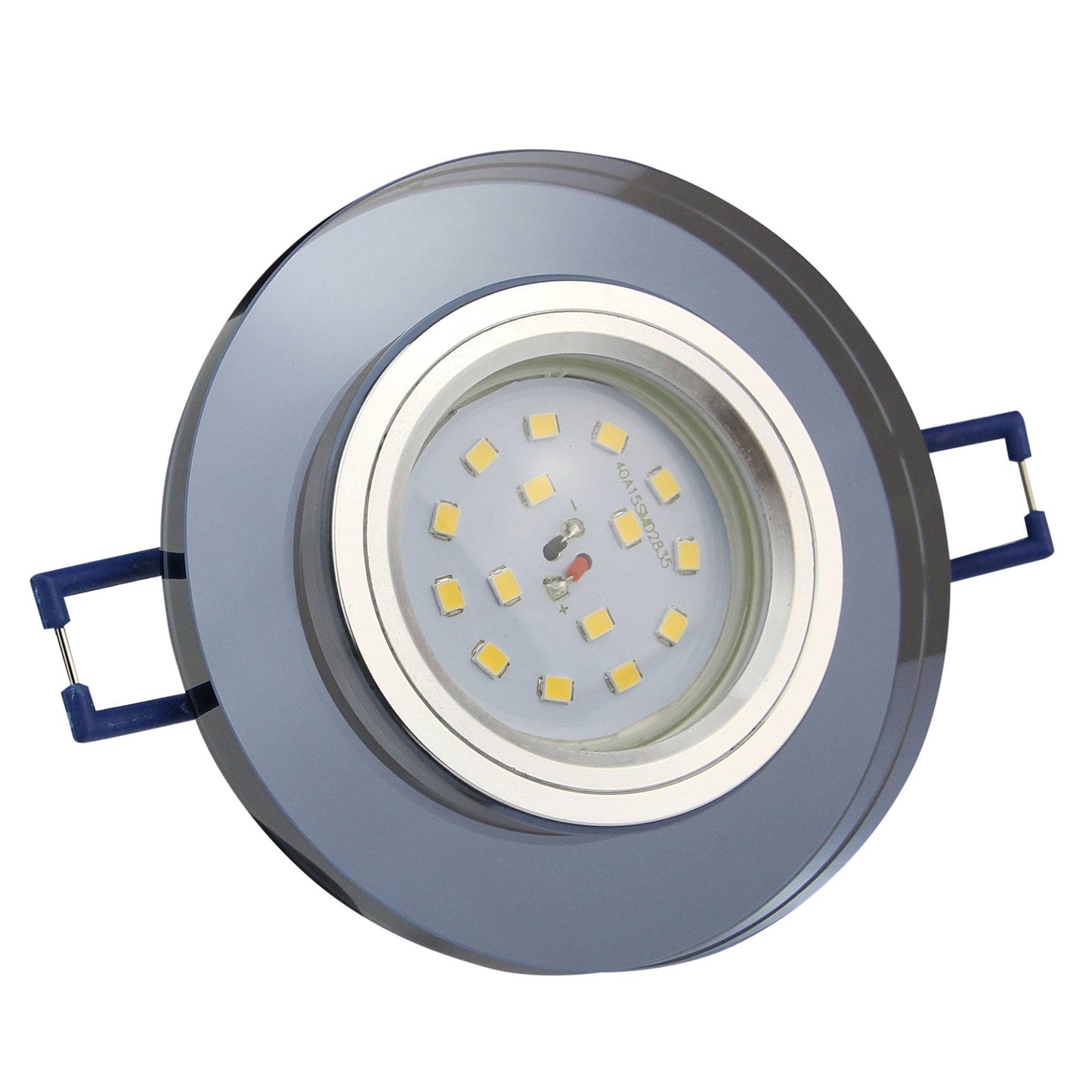 LED Einbaustrahler 230V 5-7W rund eckig Spot Glas 75mm Bohrloch Einbauleuchte