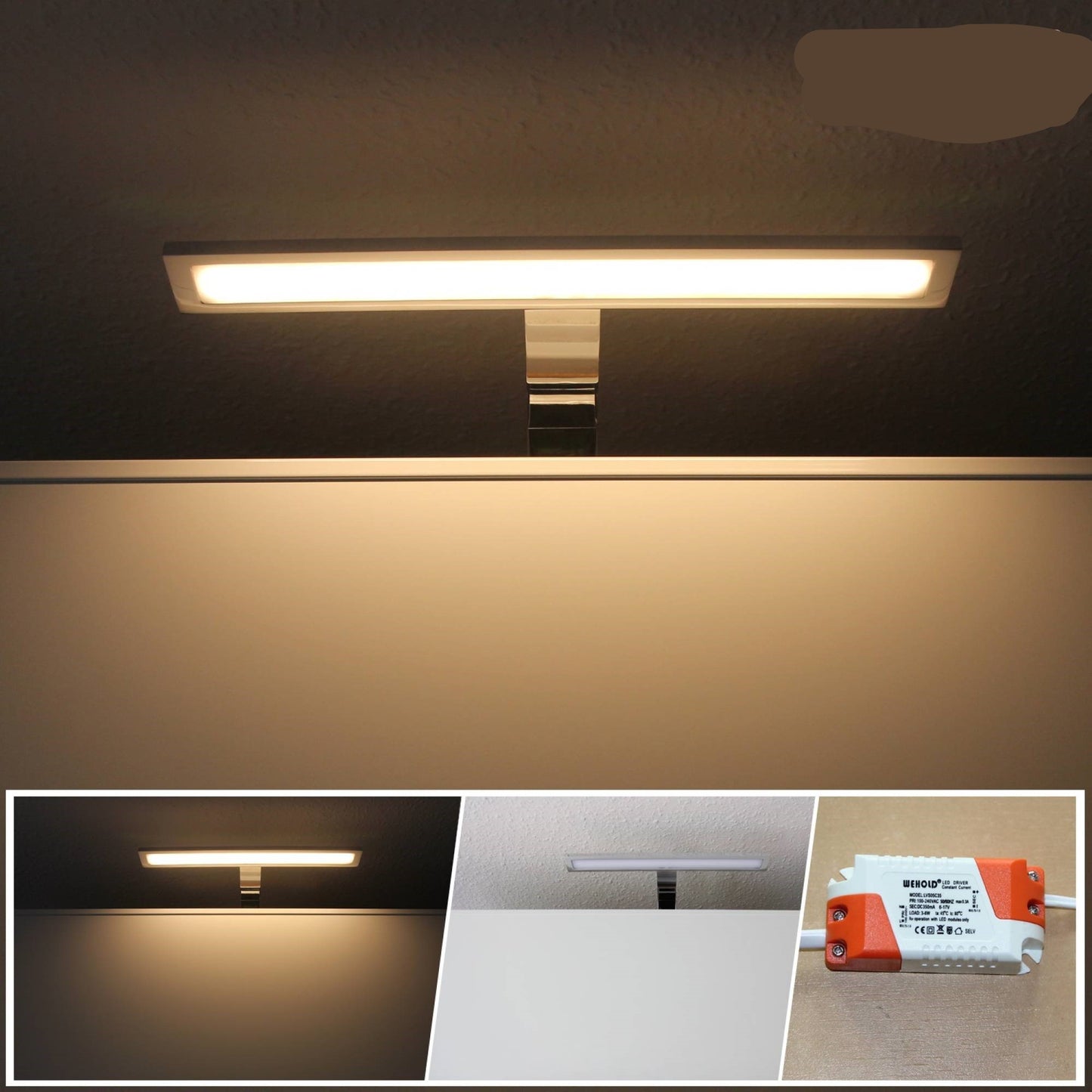 LED Spiegelbeleuchtung Badlampe IP 44 Spiegellampe Wandleuchte Bad