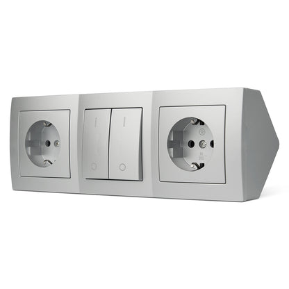 Steckdosenblock mit USB Schalter Tischsteckdose Ecksteckdose
