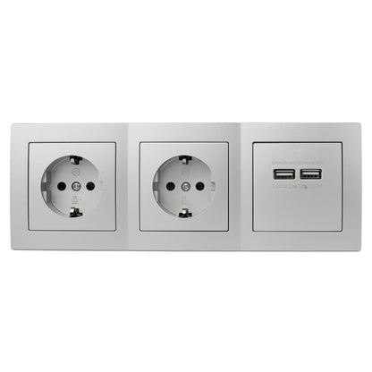Steckdosenblock mit USB Schalter Tischsteckdose Ecksteckdose