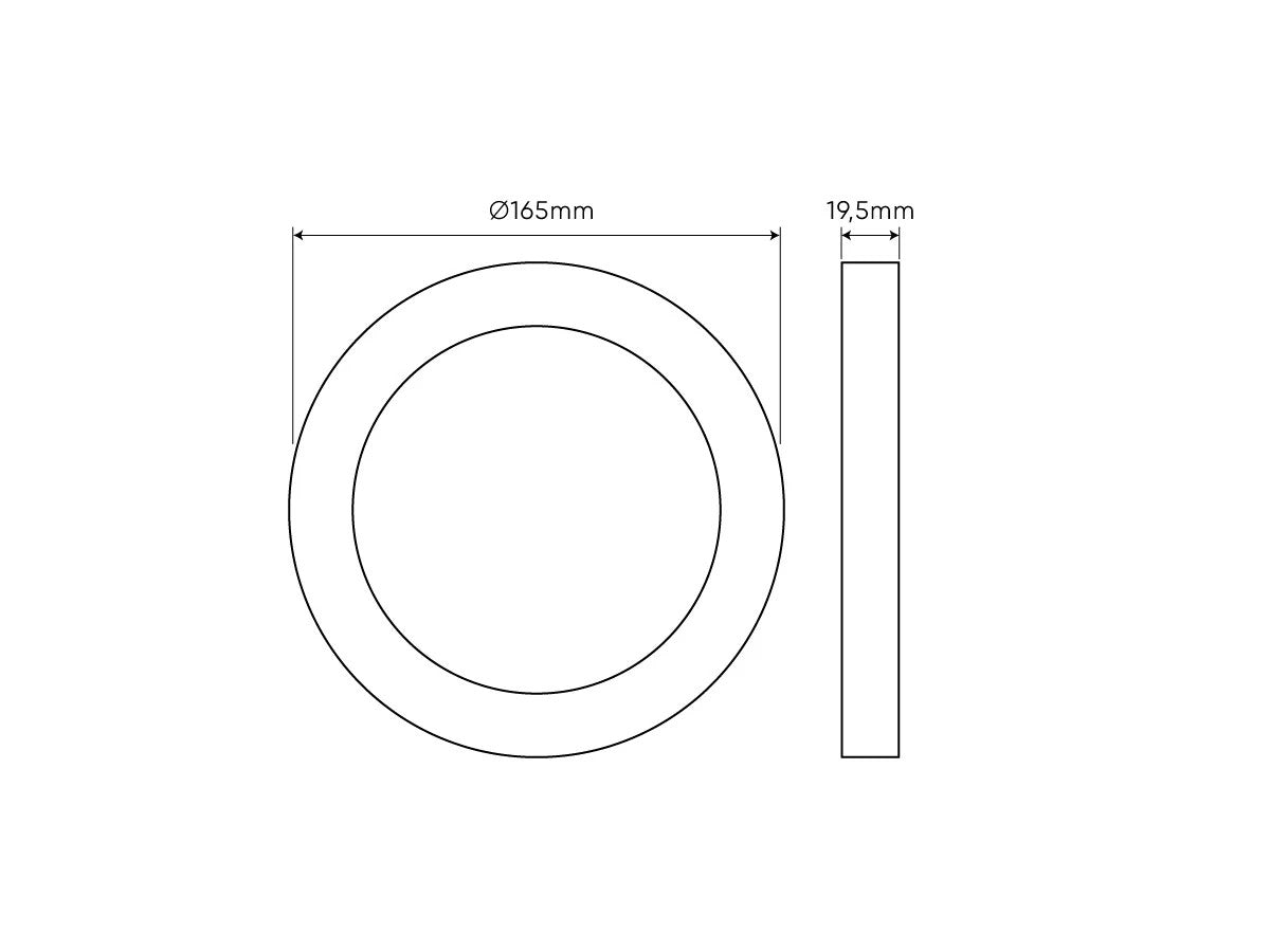 LED Deckenleuchte 12W 1080lm CCT 3000-5000K Rund – Perfekt für jeden Raum