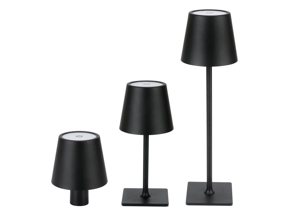 LED Akku Tischleuchte IP54 3,5W 400lm CCT 3000/4000/5000K Touchdimmer USB-C, in 5 Farben