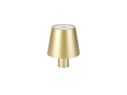 LED Akku Tischleuchte IP54 3,5W 400lm CCT 3000/4000/5000K Touchdimmer USB-C, in 5 Farben