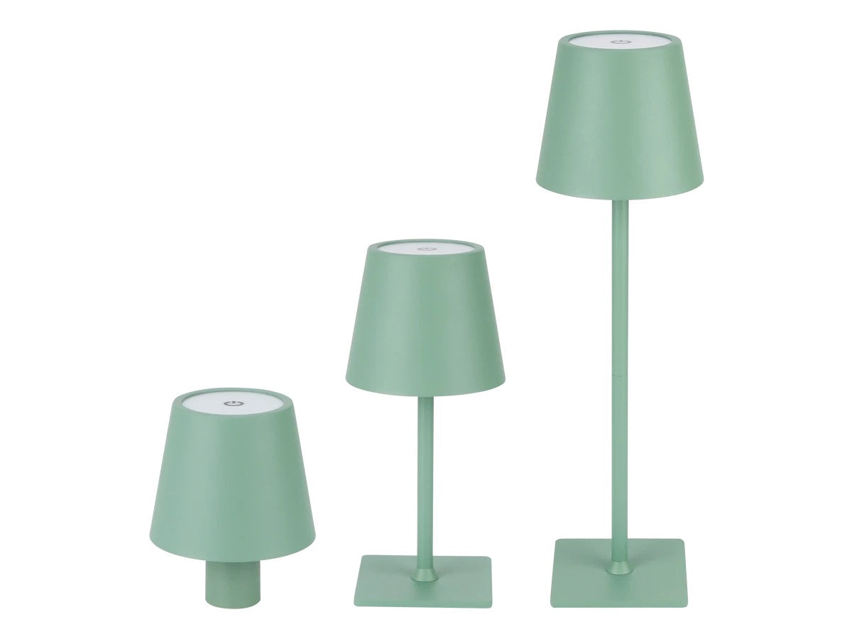 LED Akku Tischleuchte IP54 3,5W 400lm CCT 3000/4000/5000K Touchdimmer USB-C, in 5 Farben