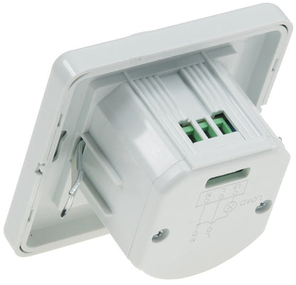 Trano PIR Bewegungsmelder UP 160° LED geeignet, 2-/3-Draht, 230V, IP20, weiß, Ø60mm, 1–500W