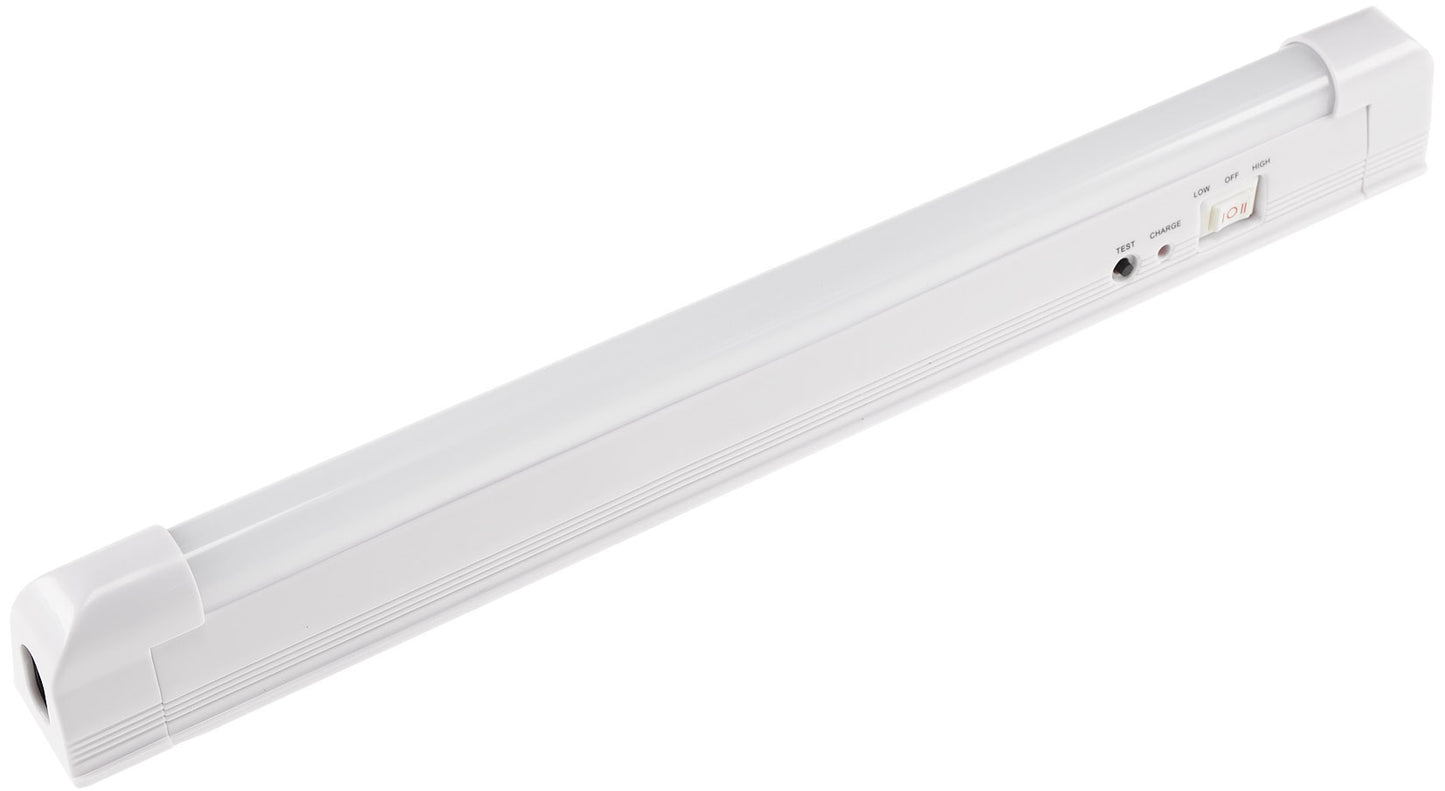 Trano LED Notleuchte 2W SlimLine, 30 SMD, 200lm, 6000K, Akku 3,7V/1200mAh, 5h Leuchtdauer, 230V, 30x2x3cm, Wand/Decke