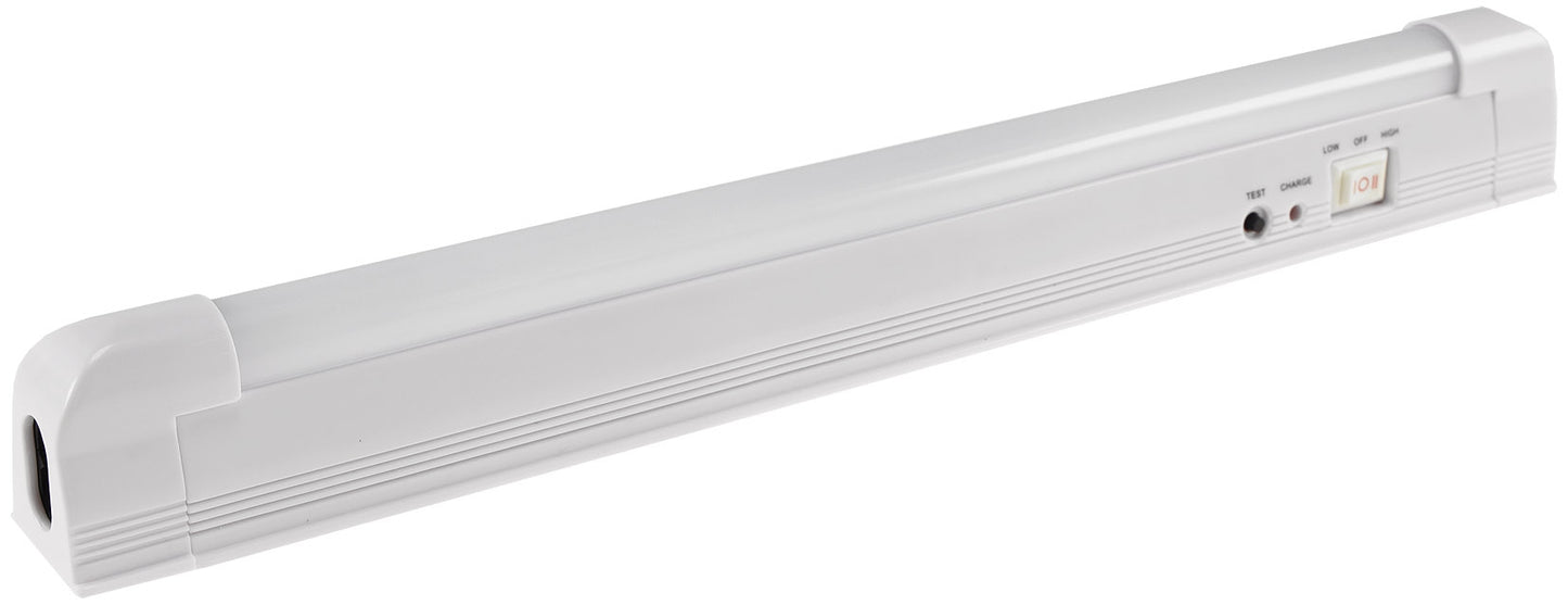 Trano LED Notleuchte 2W SlimLine, 30 SMD, 200lm, 6000K, Akku 3,7V/1200mAh, 5h Leuchtdauer, 230V, 30x2x3cm, Wand/Decke