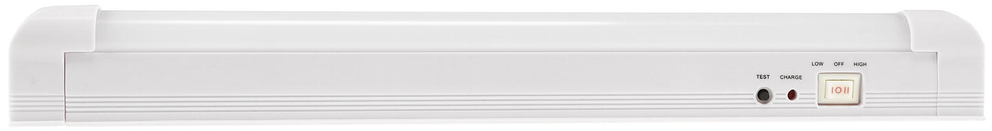 Trano LED Notleuchte 2W SlimLine, 30 SMD, 200lm, 6000K, Akku 3,7V/1200mAh, 5h Leuchtdauer, 230V, 30x2x3cm, Wand/Decke