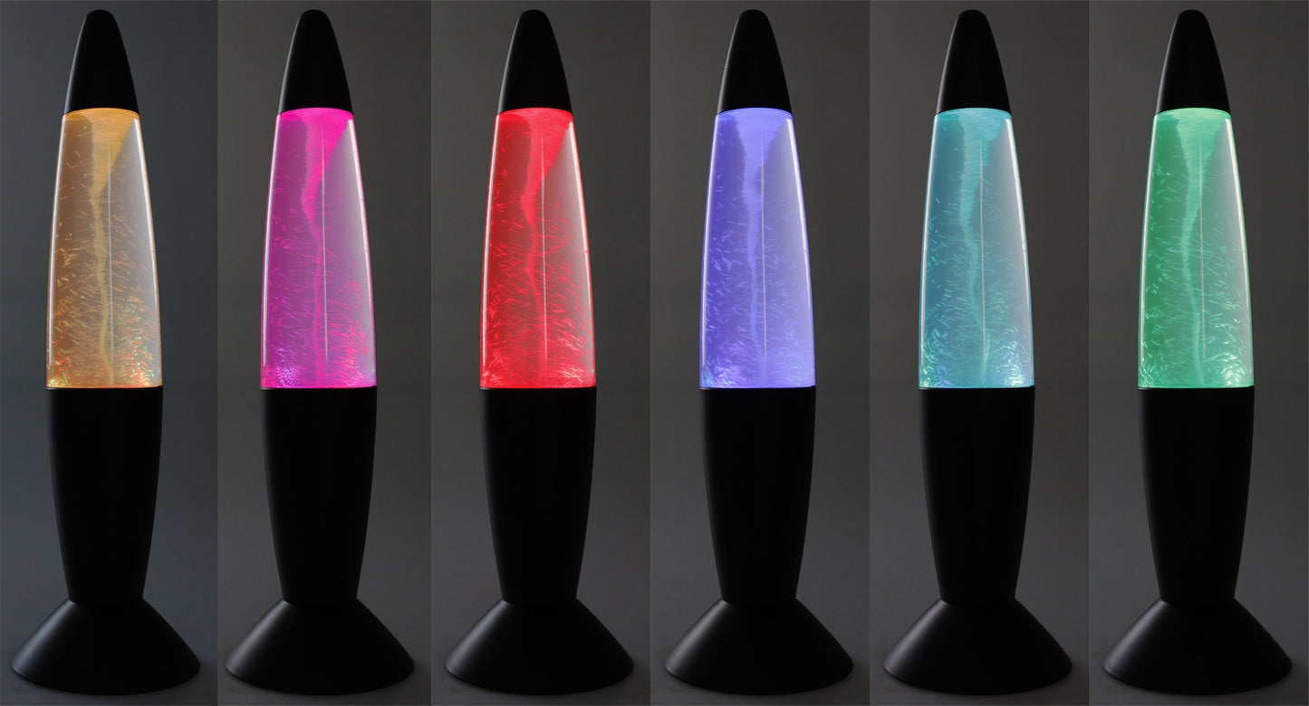 LED Dekoleuchte TORNADO, 37cm Farbwechsel, 5V/ Batterie, Schwarz