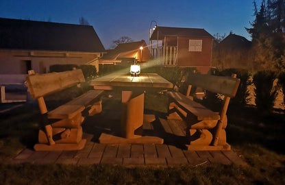 LED-Campinglaterne, 3 Farben, Dimmbar, 420 Lumen, 2700K, Batteriebetrieben, Tragbar, 12x23cm