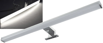 Trano LED Spiegelleuchte 60cm, 11W, 1600lm, 4000K Neutralweiß, IP44, Aluminium, Wand- & Top-Montage, Badlampe 230V