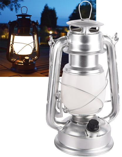 LED-Campinglaterne, 3 Farben, Dimmbar, 420 Lumen, 2700K, Batteriebetrieben, Tragbar, 12x23cm