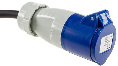 Trano CEE Adapter 230V 16A IP44 – Schutzkontakt-Stecker/Kupplung auf CEE – 0,35m H07RN-F 3G2,5 – Camping Wohnwagen Caravan