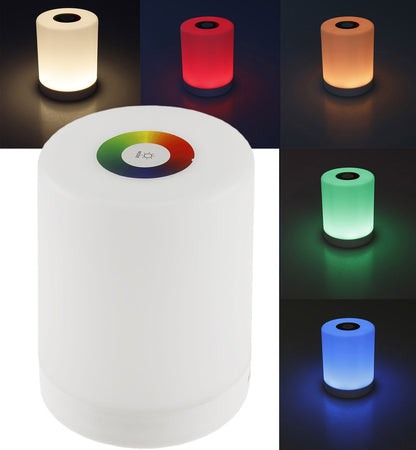 LED Akku-Tischleuchte mit Touch-Funktion Höhe 113mm, Warmweiß + RGB