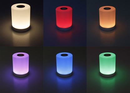 LED Akku-Tischleuchte mit Touch-Funktion Höhe 113mm, Warmweiß + RGB