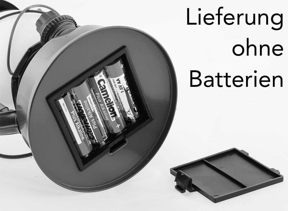LED-Campinglaterne, 3 Farben, Dimmbar, 420 Lumen, 2700K, Batteriebetrieben, Tragbar, 12x23cm