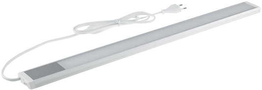 LED Unterbauleuchte 60cm, 230V, Direktbetrieb, Warmweiß/Neutralweiß, Aluminium-Gehäuse, 10W, Nicht Dimmbar, IP20, Inkl. 1,5m Kabel und Stecker