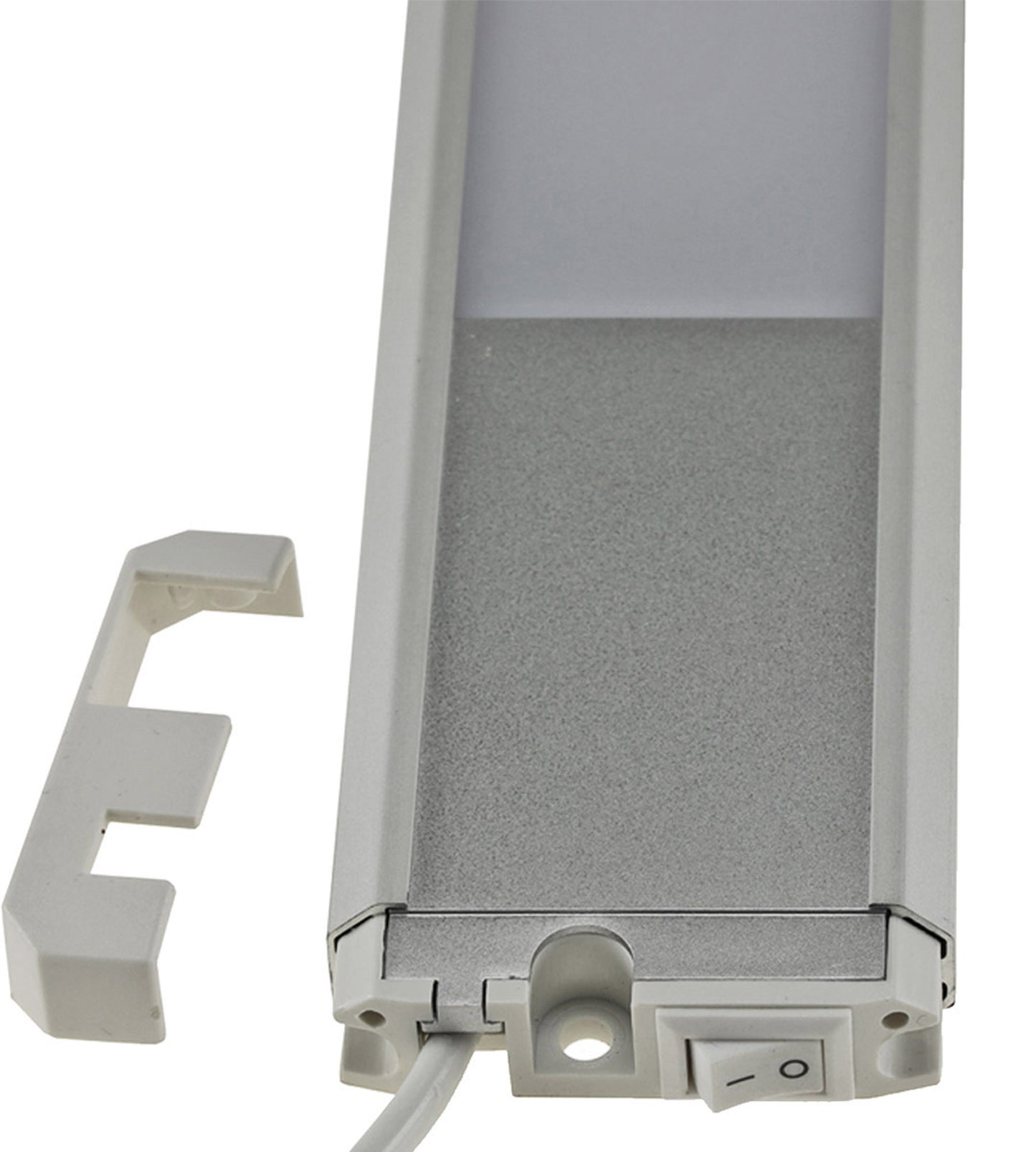 LED Unterbauleuchte 60cm, 230V, Direktbetrieb, Warmweiß/Neutralweiß, Aluminium-Gehäuse, 10W, Nicht Dimmbar, IP20, Inkl. 1,5m Kabel und Stecker