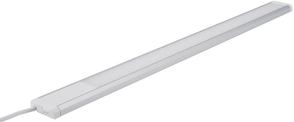 LED Unterbauleuchte 60cm, 230V, Direktbetrieb, Warmweiß/Neutralweiß, Aluminium-Gehäuse, 10W, Nicht Dimmbar, IP20, Inkl. 1,5m Kabel und Stecker