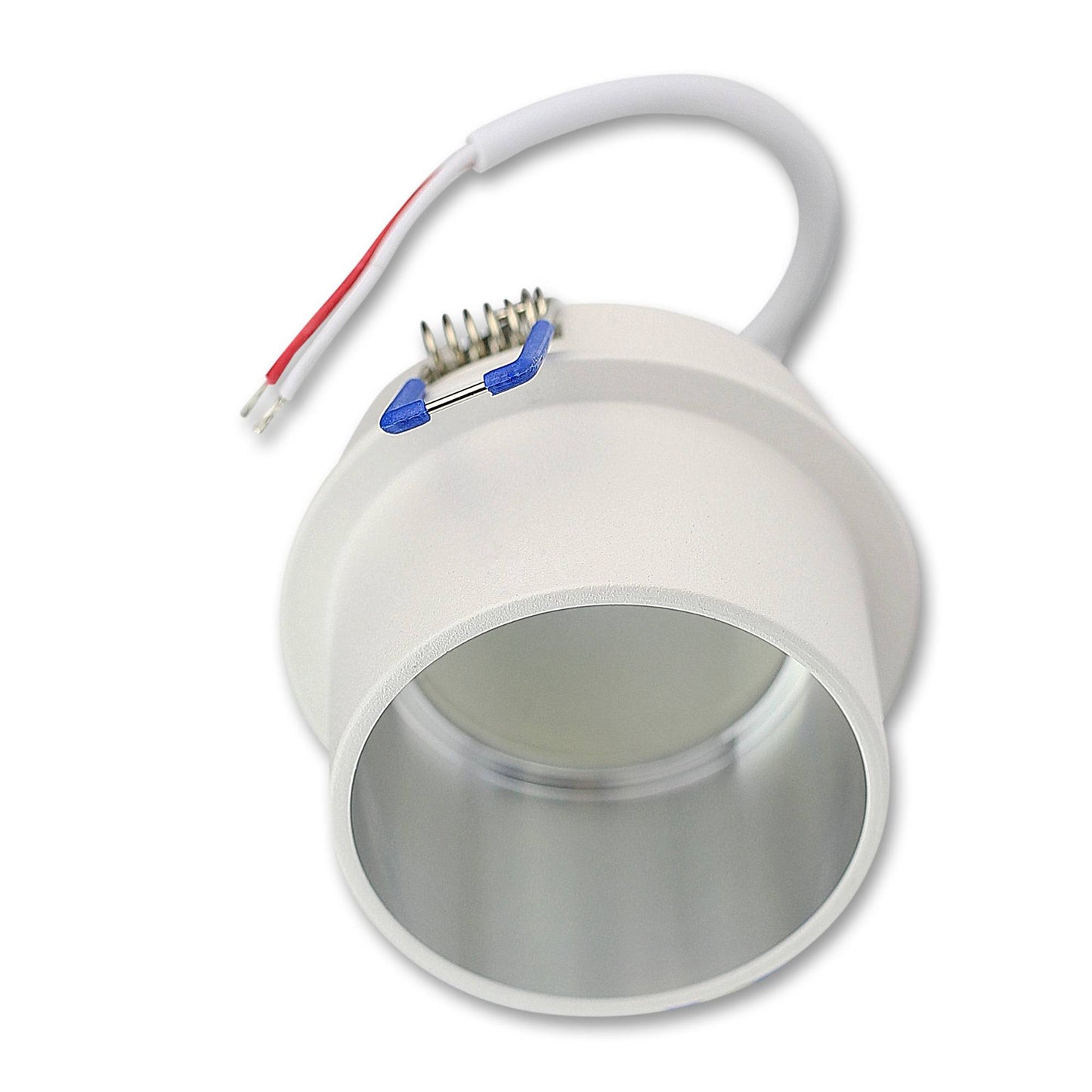 Einbaurahmen GU10 MR16 rund silber schwarz Gehäuse Einbauleuchte Ø65mm Bohrloch