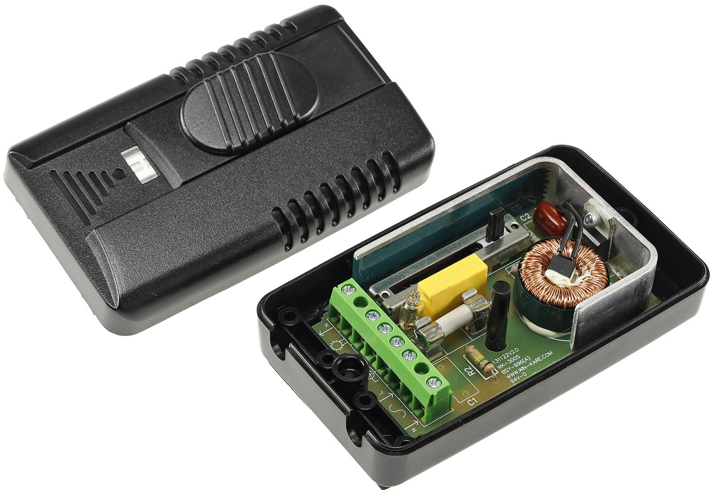 Trano Fußdimmer 230V für LED (3–100W) & Halogen (75–300W) | Phasenanschnitt | Dimmer mit 6-poligem Anschluss & Sicherung
