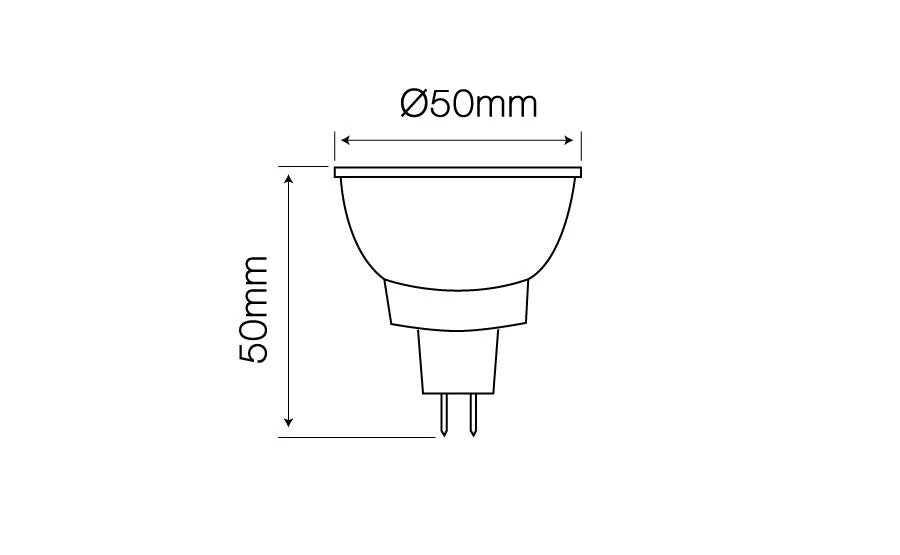 LED Leuchtmittel MR16 3W 2700K 273lm 10-14V AC/DC 36°