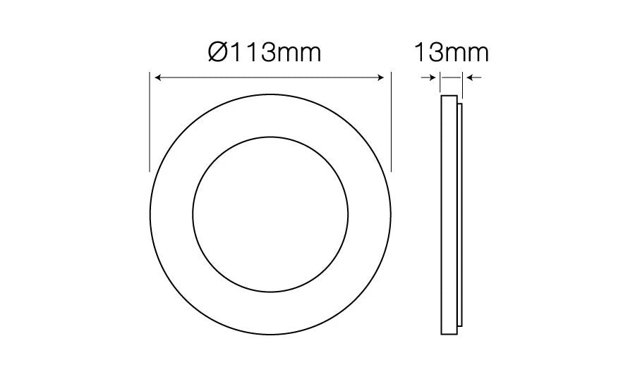 LED Deckenlampe 6W 4000K 470lm rund – Rund & Effizient
