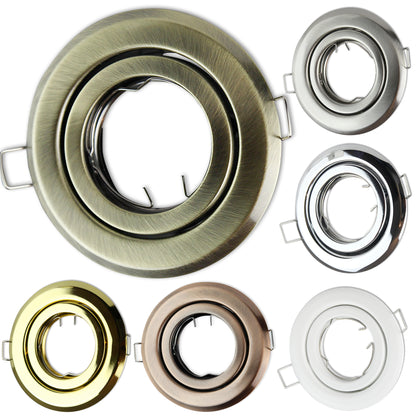 Einbaurahmen rund GU10 MR16 schwenkbar 80-85mm Gehäuse Einbauleuchte Spot LED