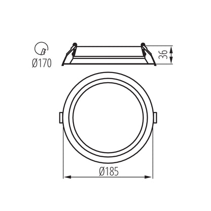 LED Einbaustrahler 15-29 Watt optional mit LED Transformator